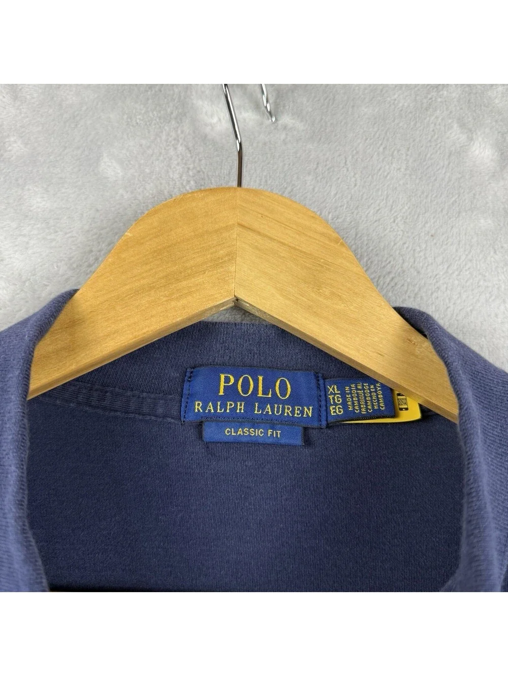 Polo Ralph Lauren Classic Fit Blue Polo Shirt Men's XL Pony Logo Cotton Preppy